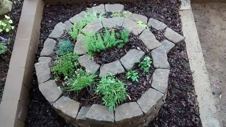 Our Spiral Herb Garden