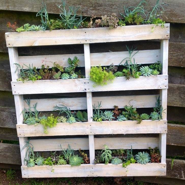 Diy Upcycled Wood Pallet Vertical Gardens Green Wall Garden