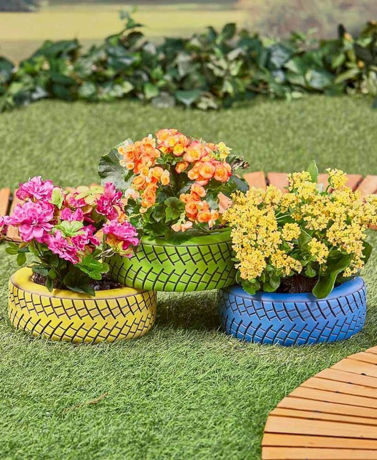 Tire Planters Garden Garden Ftempo