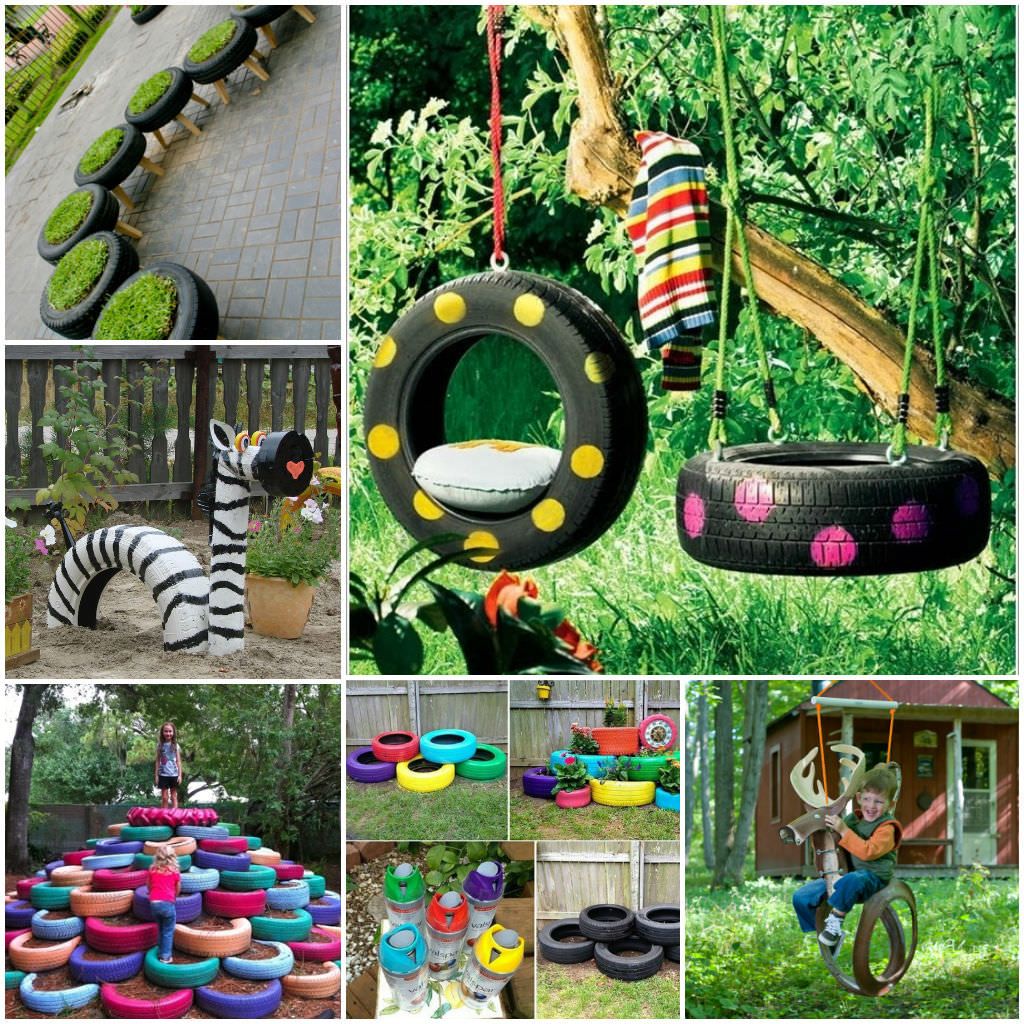 Used Tyre Garden Idea Tire Garden