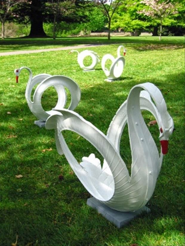 Wonderful Diy Recycled Garden Art Projects Page