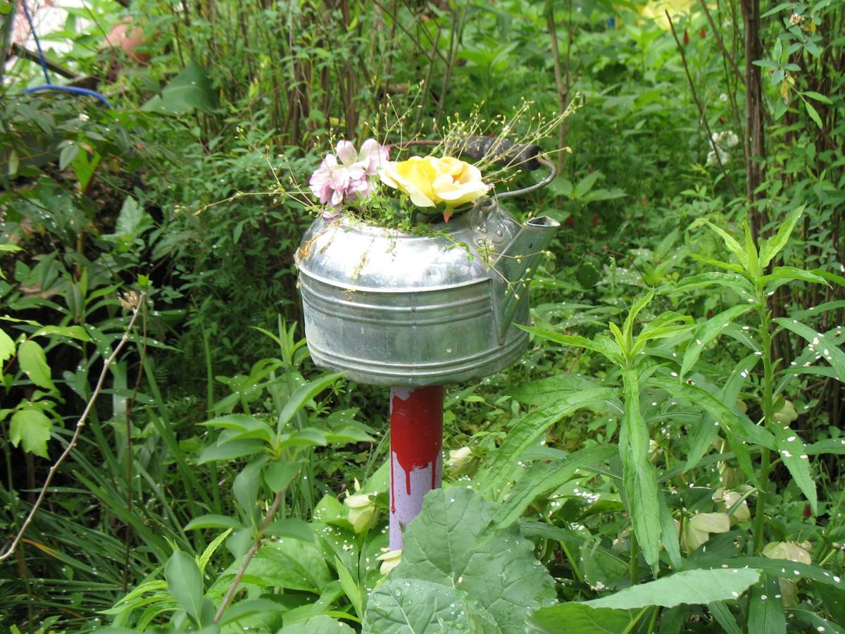 Recycled Container Herb Garden
