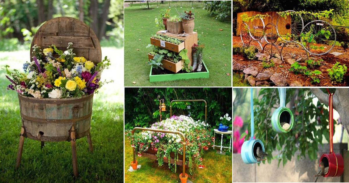 Awesome Diy Recycled Garden Art Projects Decor Home Ideas