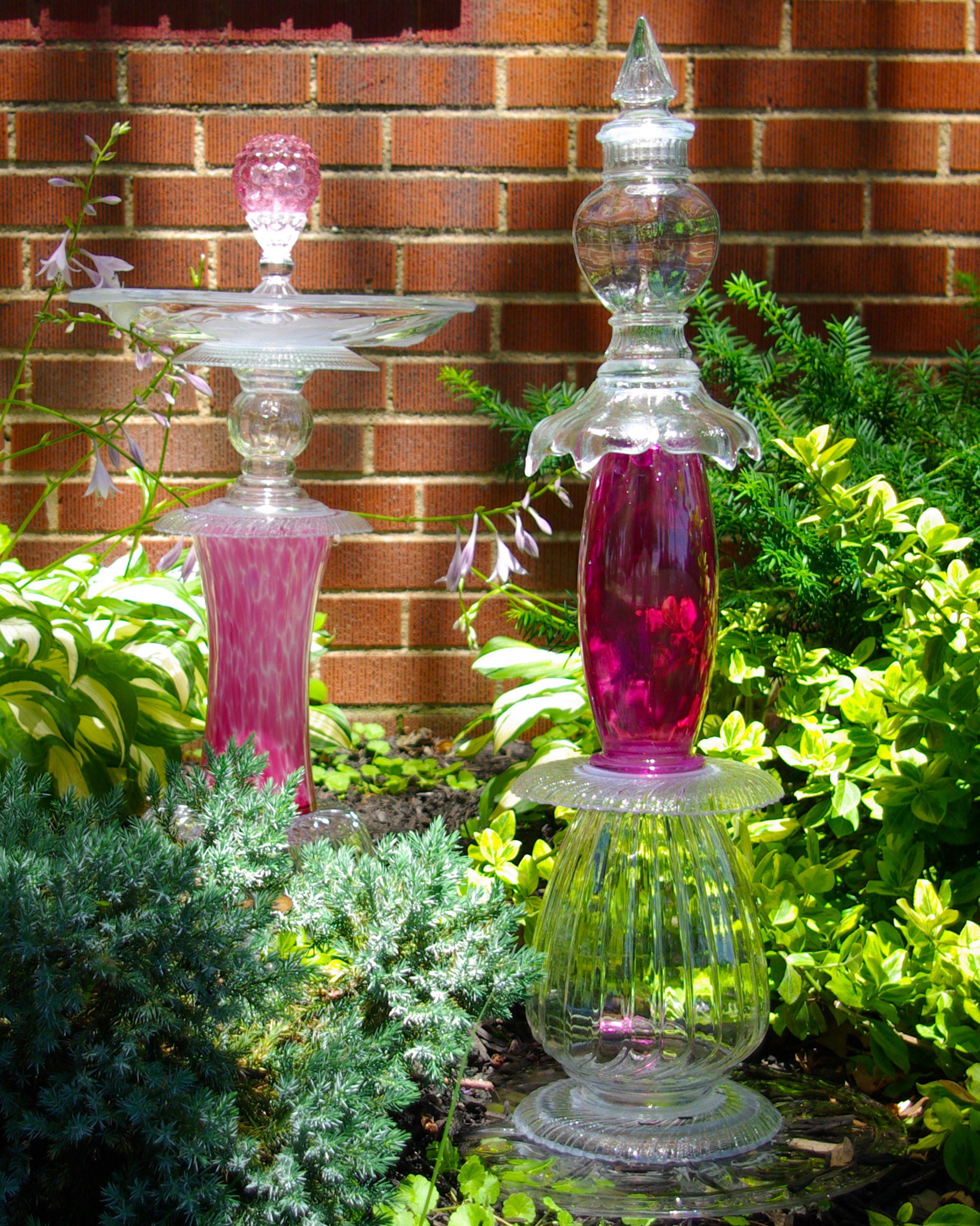 Adelicatetouchglass Garden Floweryard Artupcycledvintage Glass