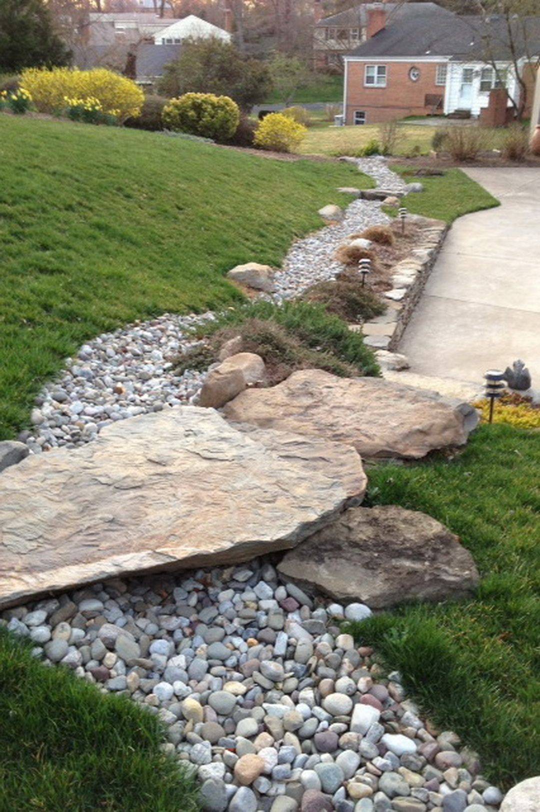 Inspiring Dry Riverbed And Creek Bed Landscaping Ideas Rockindeco