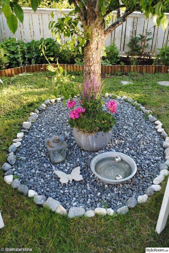 Best River Rock And Stone Garden Decorating Ideas
