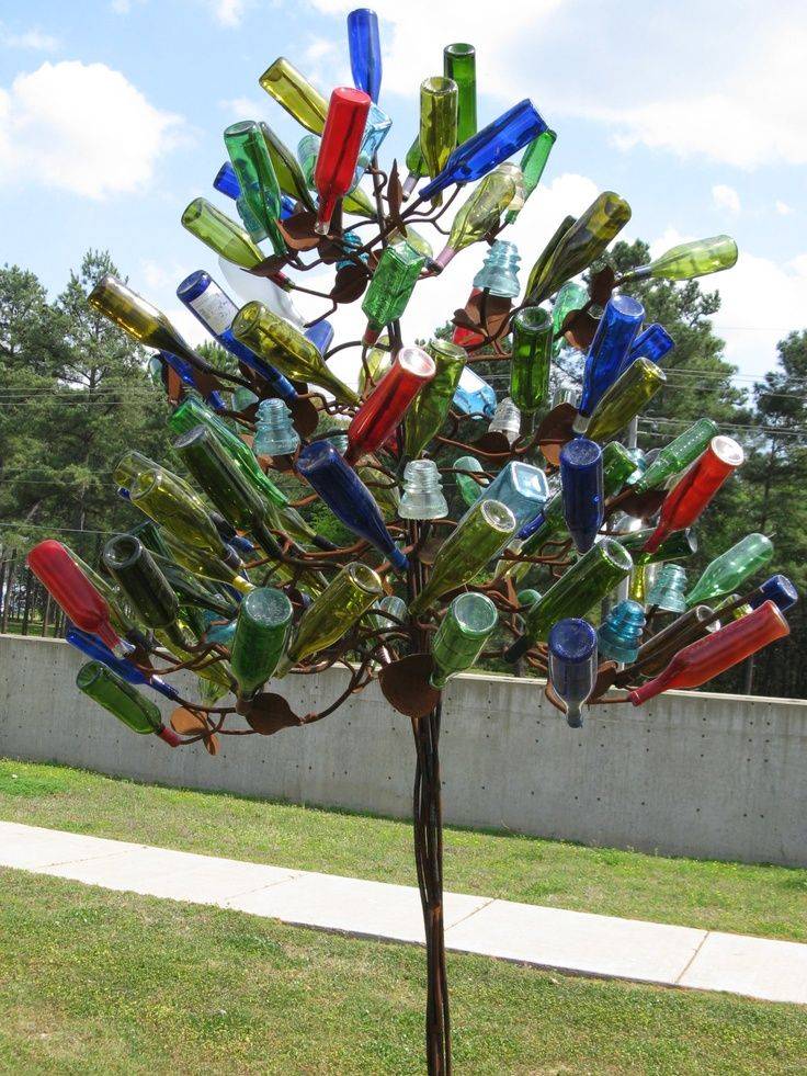 Diy Glass Yard Art Design