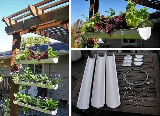 Best Diy Vertical Rain Gutter Garden Ideas