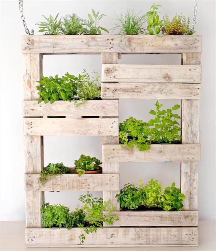 Diy Pallet Herb Garden