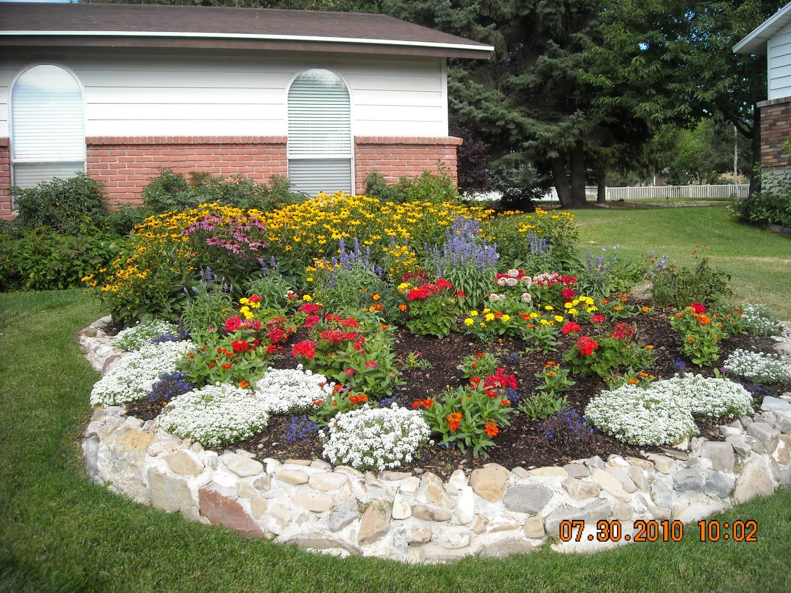 Sunny And Raised Flower Bed Flower Beds