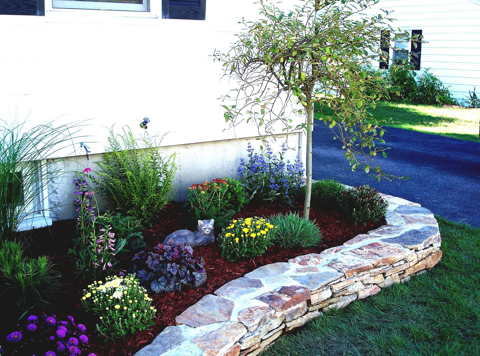 Small Yard Patio Front House Flower Bed