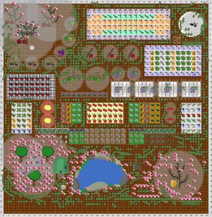 X Summer Garden Layout