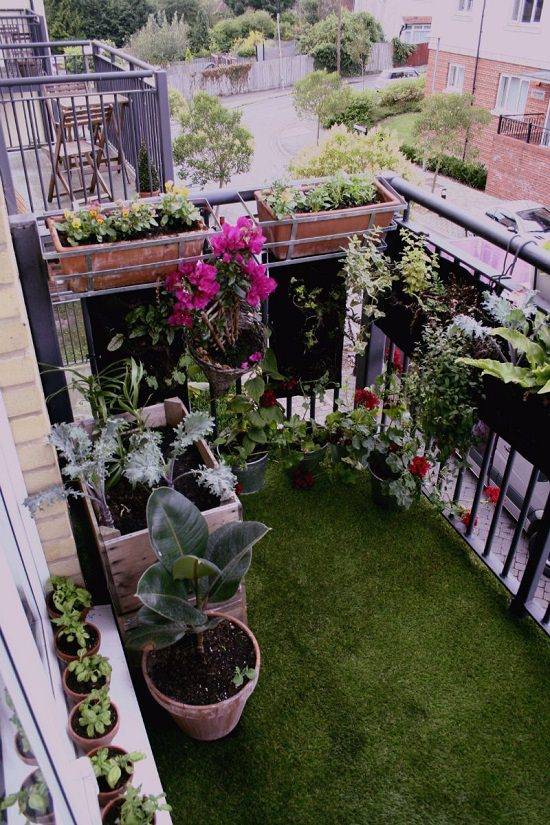 Apartment Balcony Garden Decorating Ideas