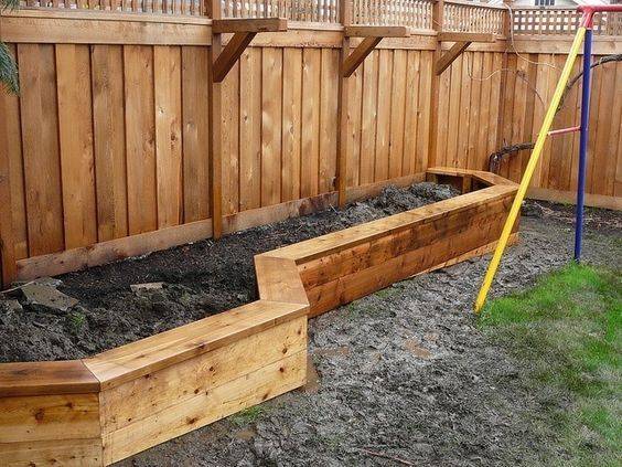 Raised Beds Against Fence This Is Definitely Doable In Backyard