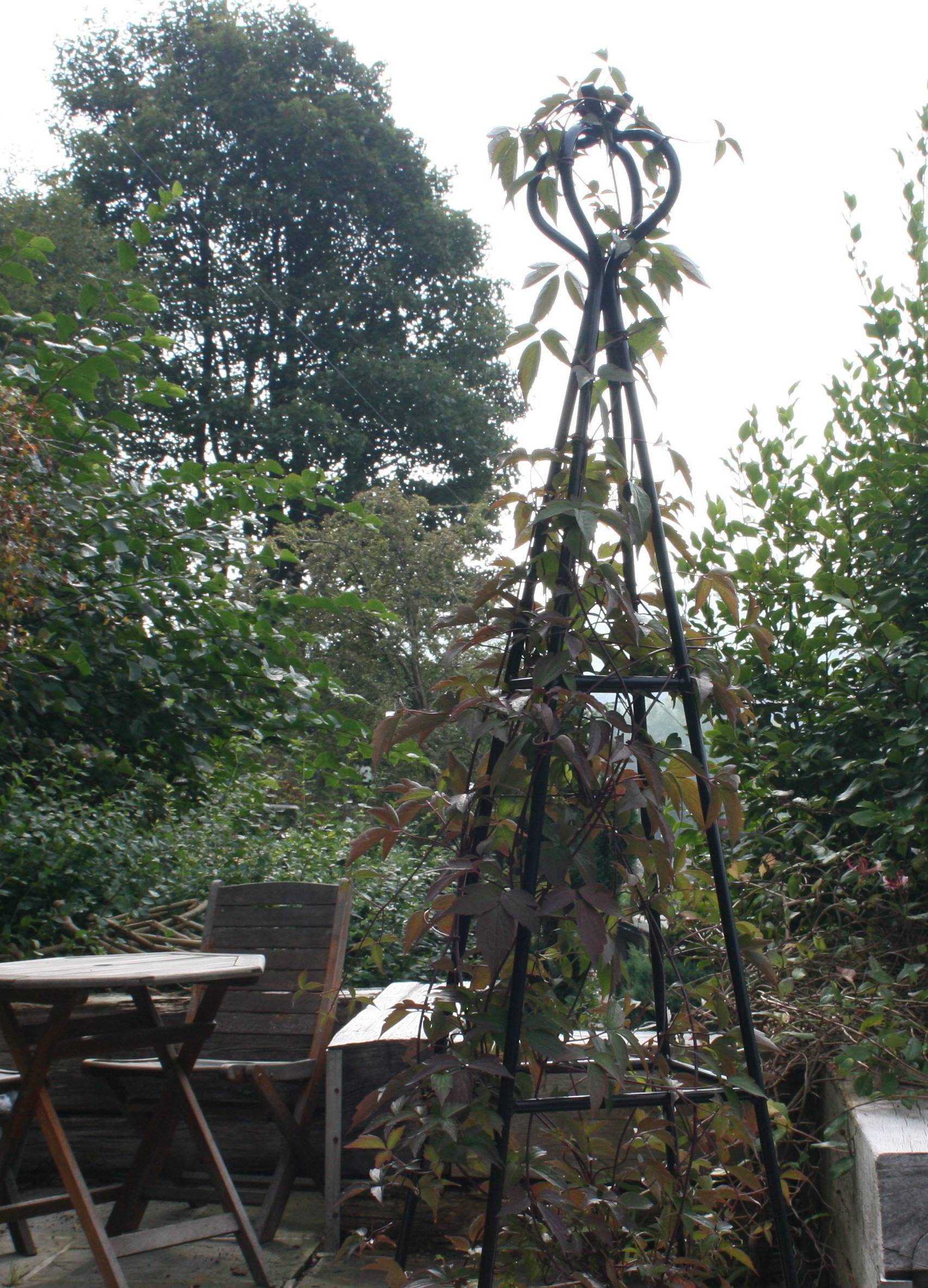 Nocturne Plant Pot Obelisk Trellis