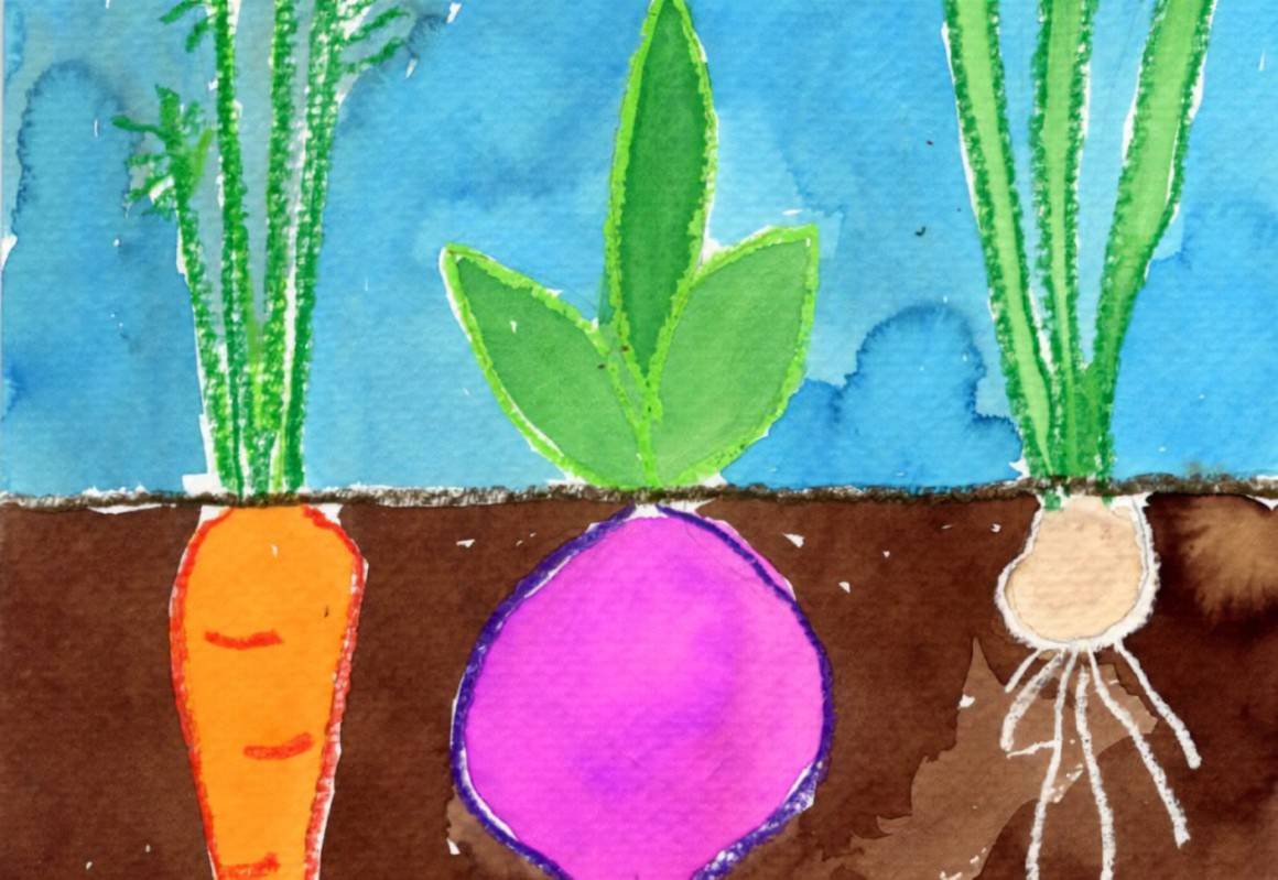 Vegetable Garden Fence Mural