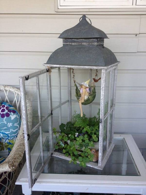 Beautiful Fairy Garden Lantern Ideas