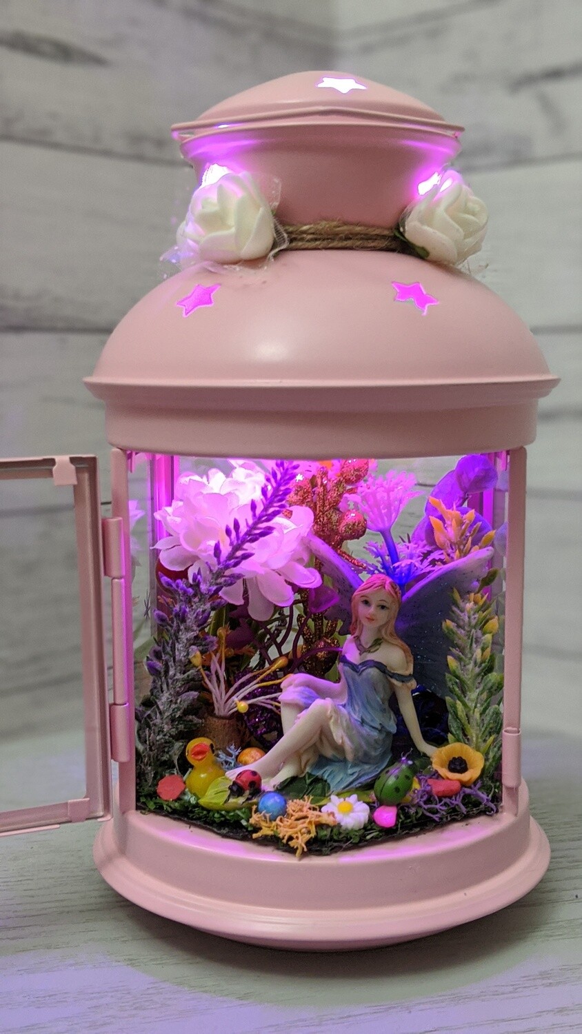 A Lantern Fairy Garden