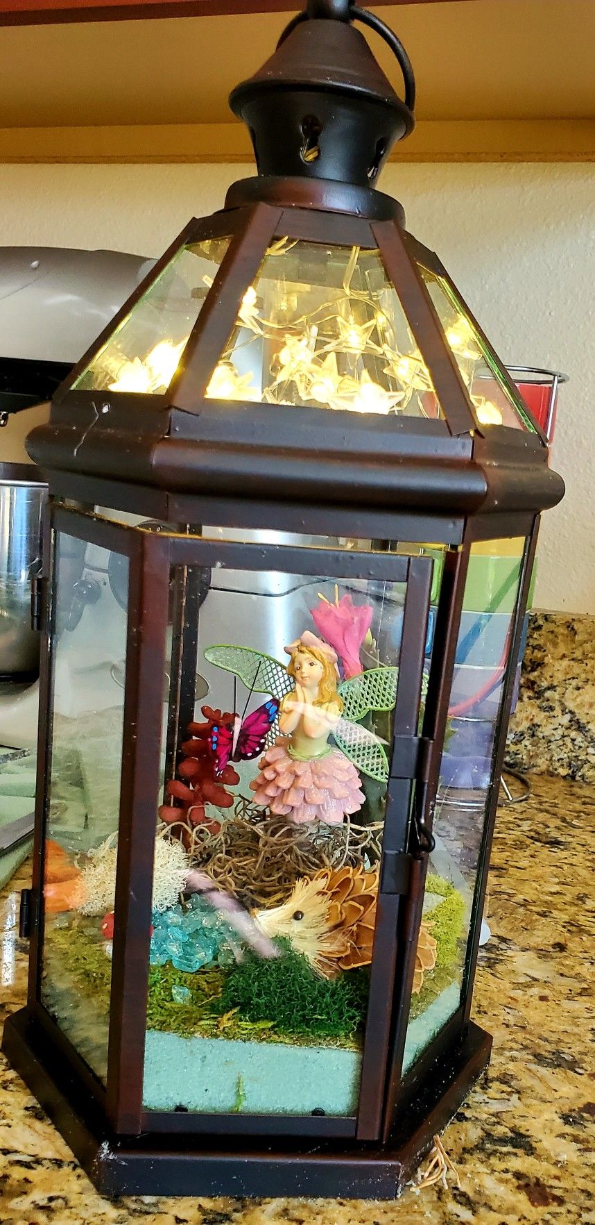 Lighted Fairy Garden Lantern Lanterns Decor