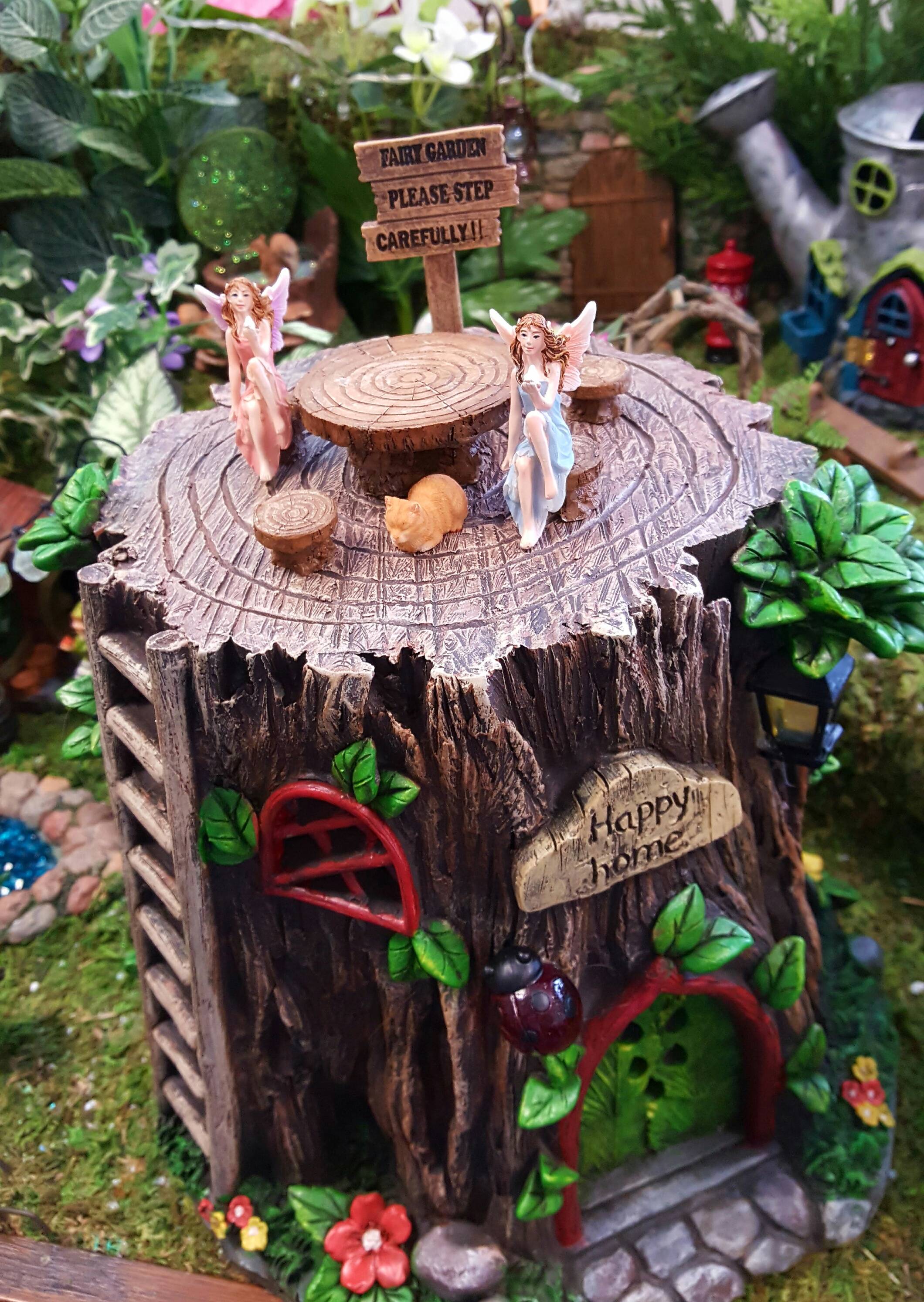 Beautiful Tree Stump Planter Ideas