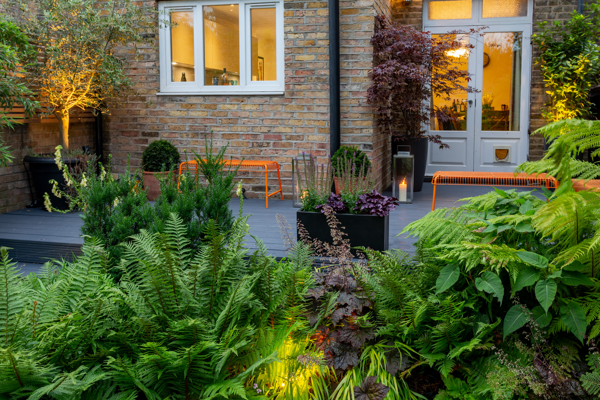 Colourful Northfacing Front Garden
