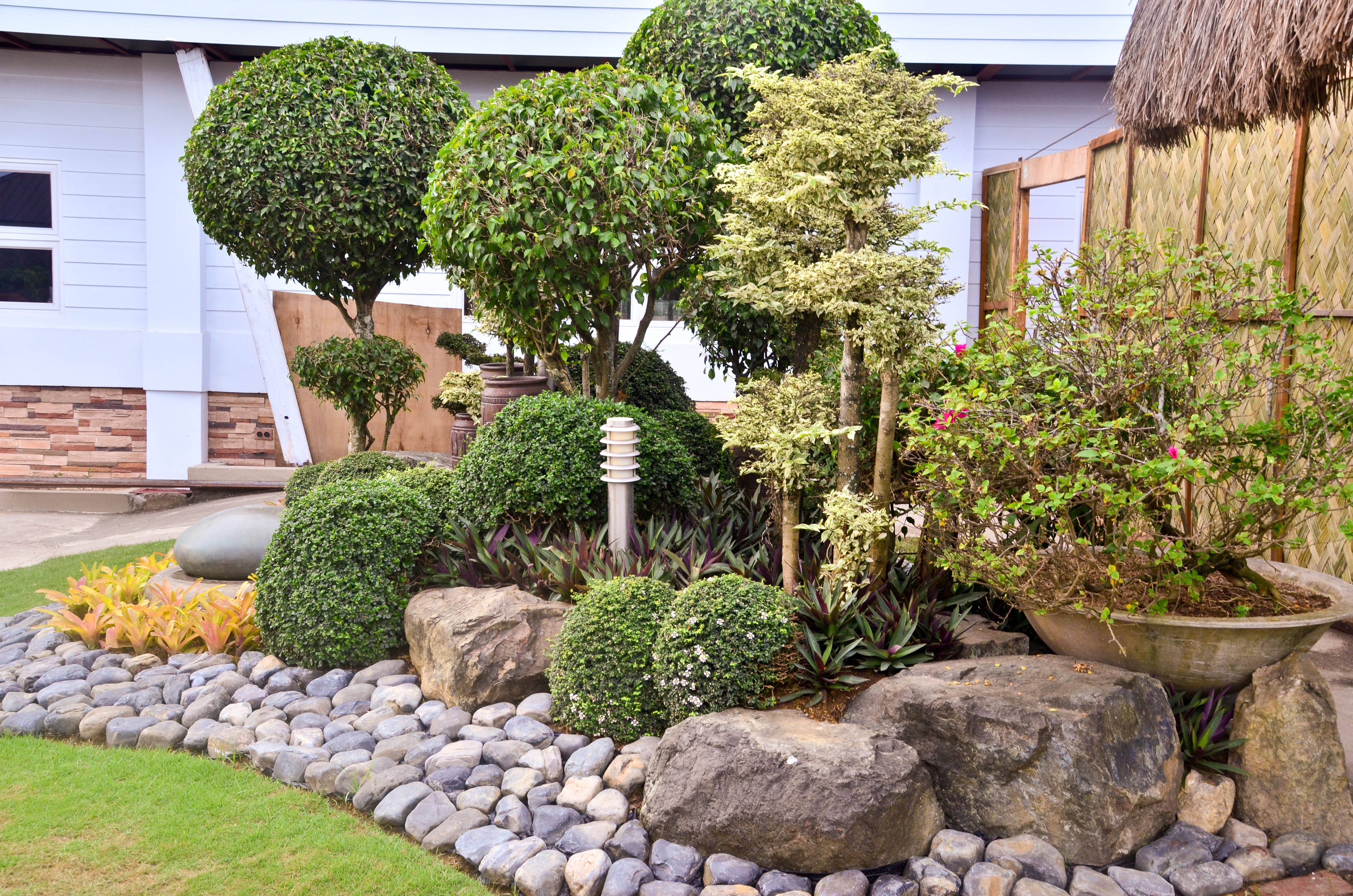 Stone Landscaping Ideas Quiet Corner