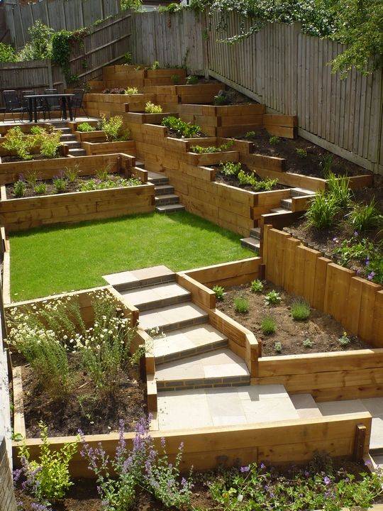 A Terraced Garden Bed Garden Ideas