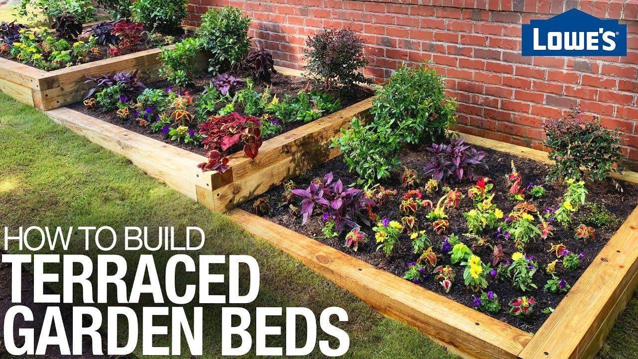 Terraced Veggie Boxes Sloped Garden
