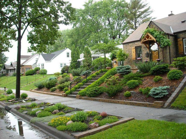 Hillside Terraced Landscape Patio