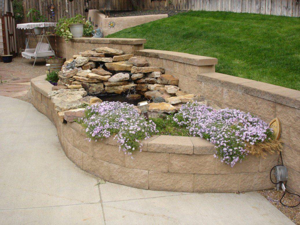 Beautiful Raised Flower Bed Stone Border