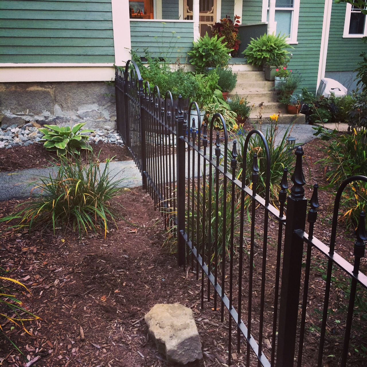 Metal Slat Garden Fence And Walls Fence Design