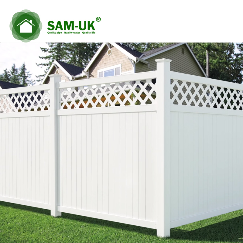 W White Vinyl Privacy Fence