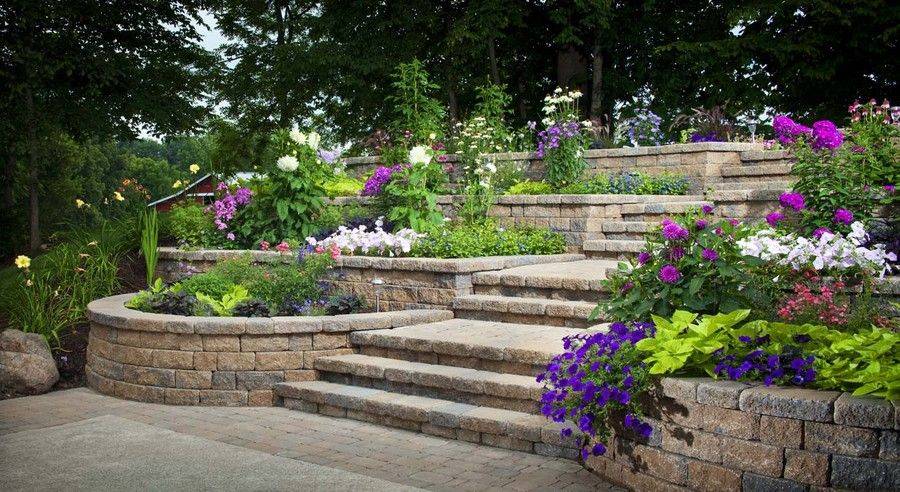Tiered Retaining Wall Landscaping Retaining Walls