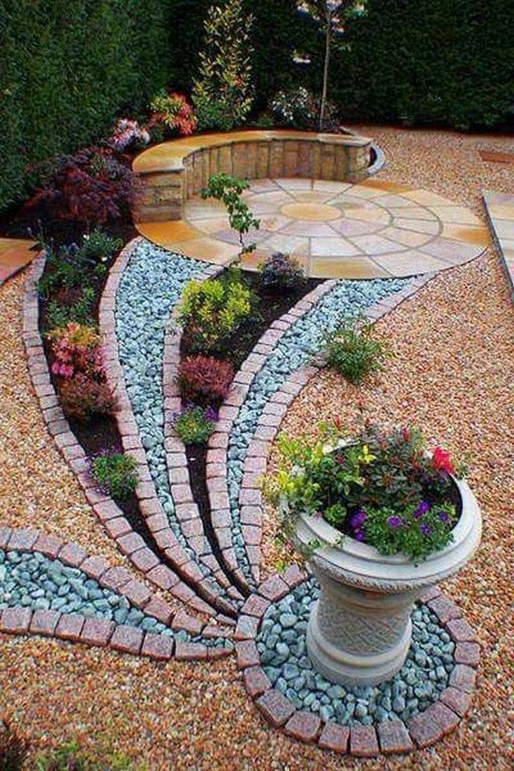 Beautiful Front Yard Rock Garden Landscaping Design Ideas