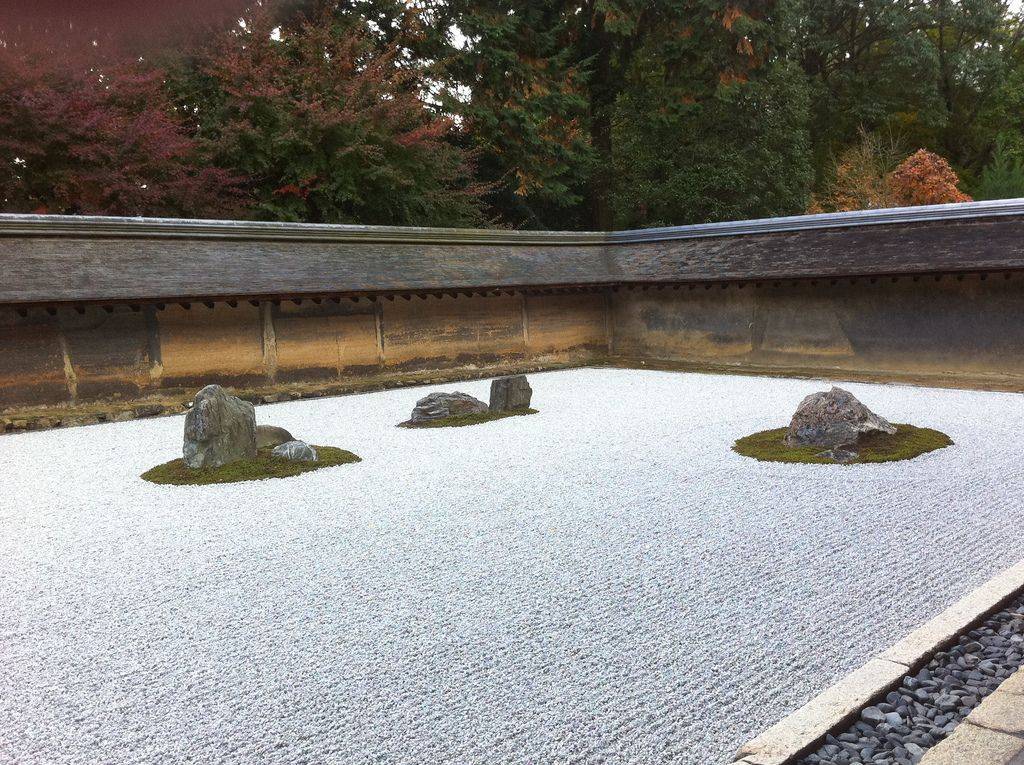 Garden Ryoanji Temple Kyoto Japanese Garden Japanese Rock