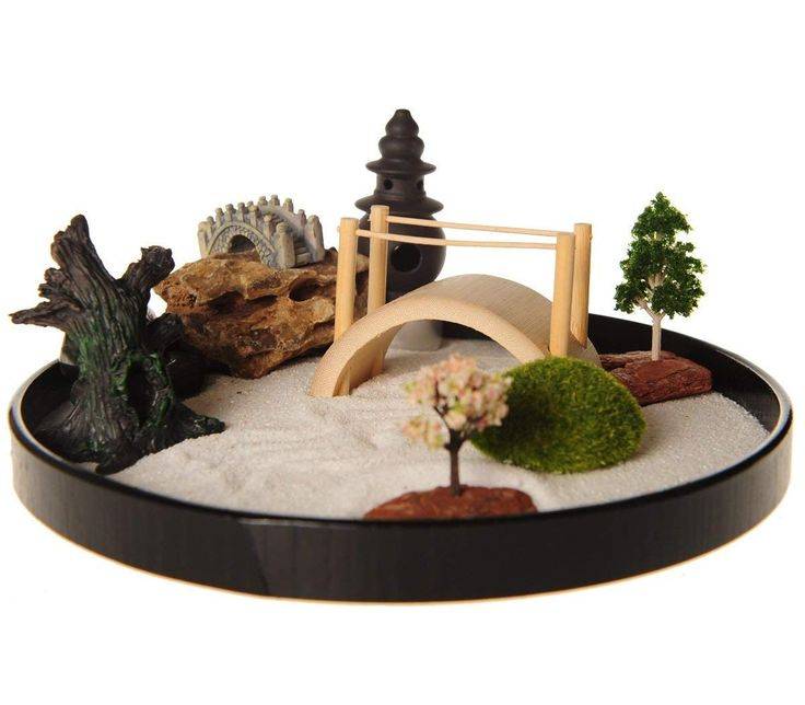 Indoor Zen Garden Wstone Fabric Display
