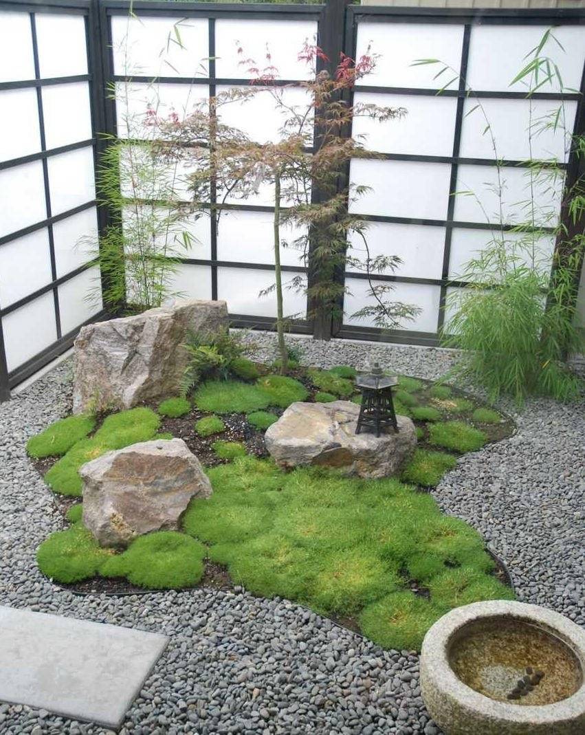 Black Oval Mini Zen Garden