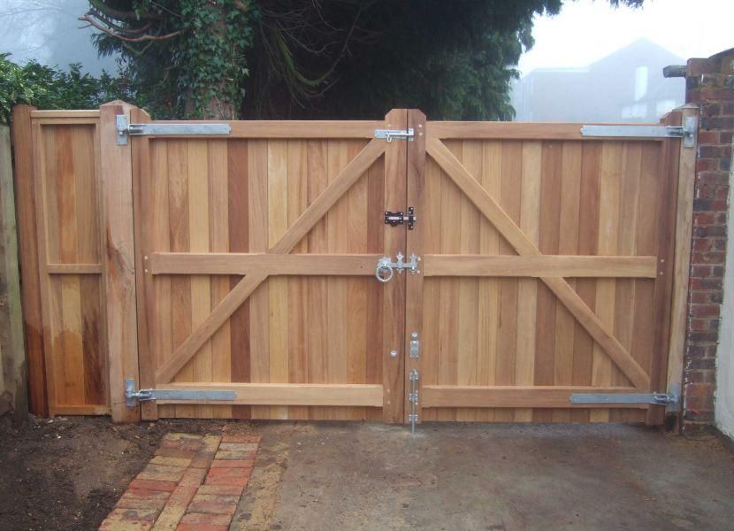 Double Wooden Gates