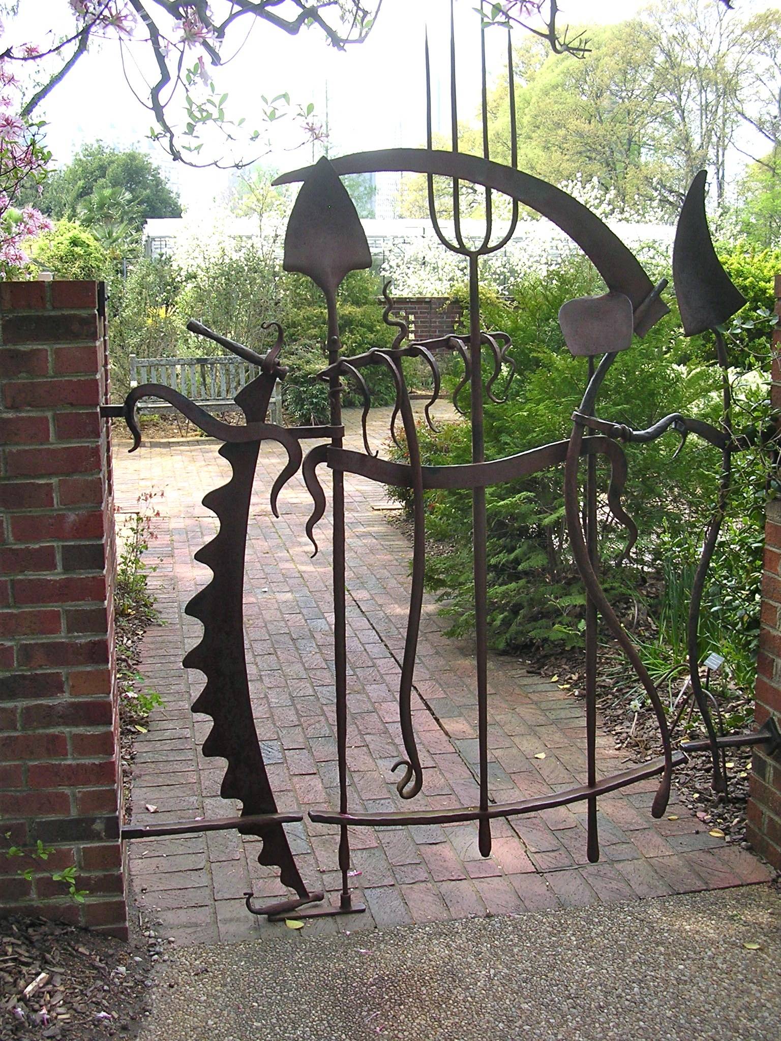 Wrought Iron Side Garden Gates