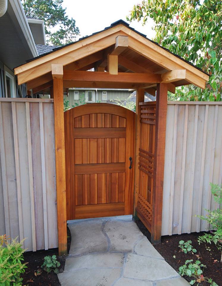 A Fancy Wooden Gate