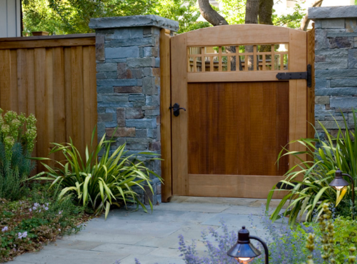 Decorative Wooden Garden Doors Design You Can Be Proud Of In