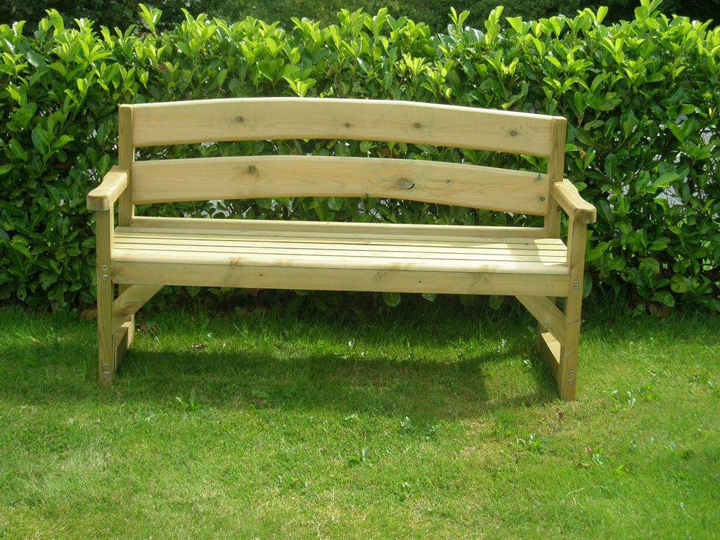 Stylish Simple Wooden Bench