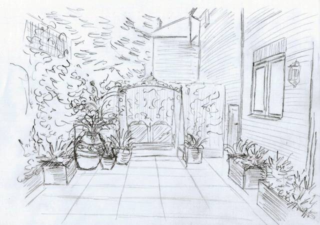 Fast Sketch Landscape Design Youtube