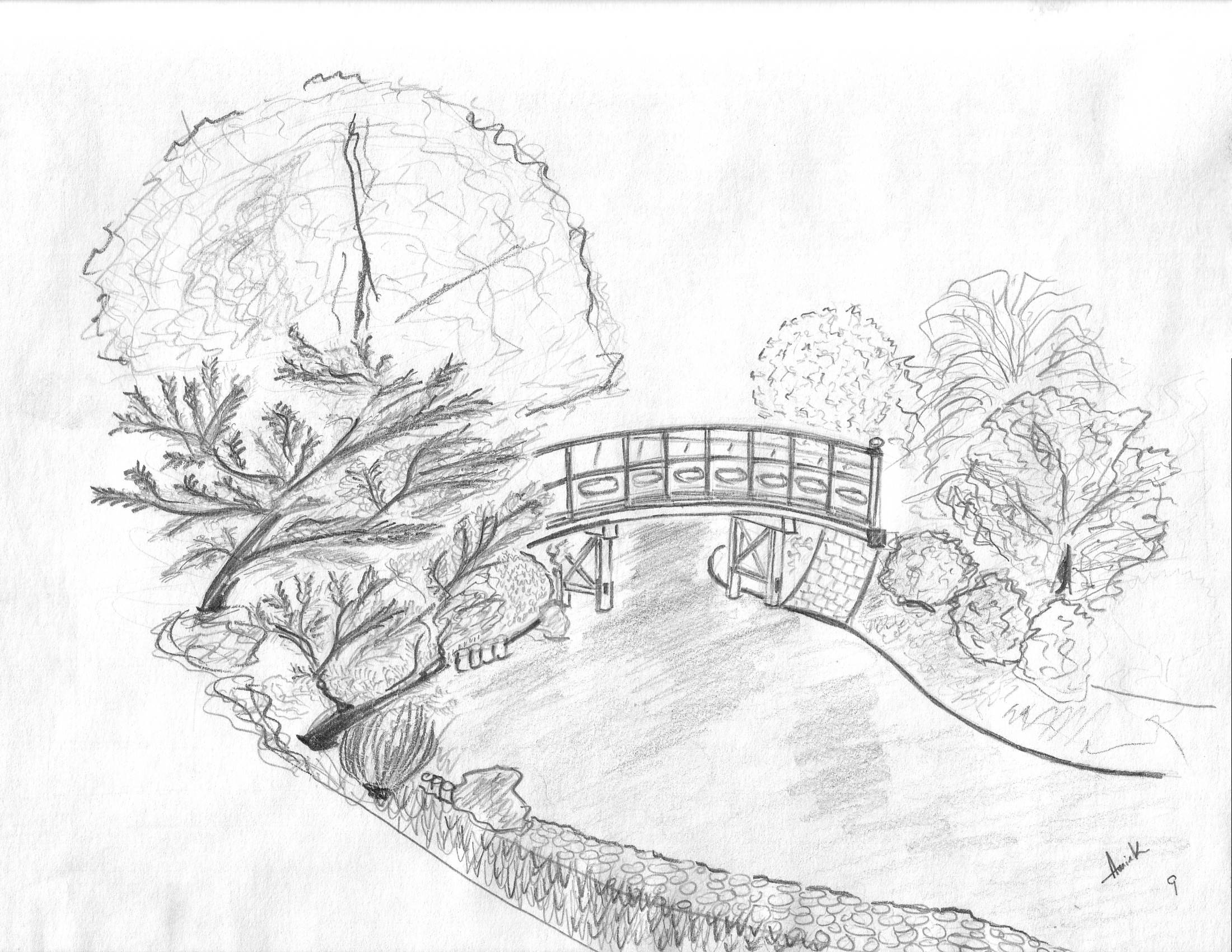 Earlier Sketch Gardenlandscape Ideas