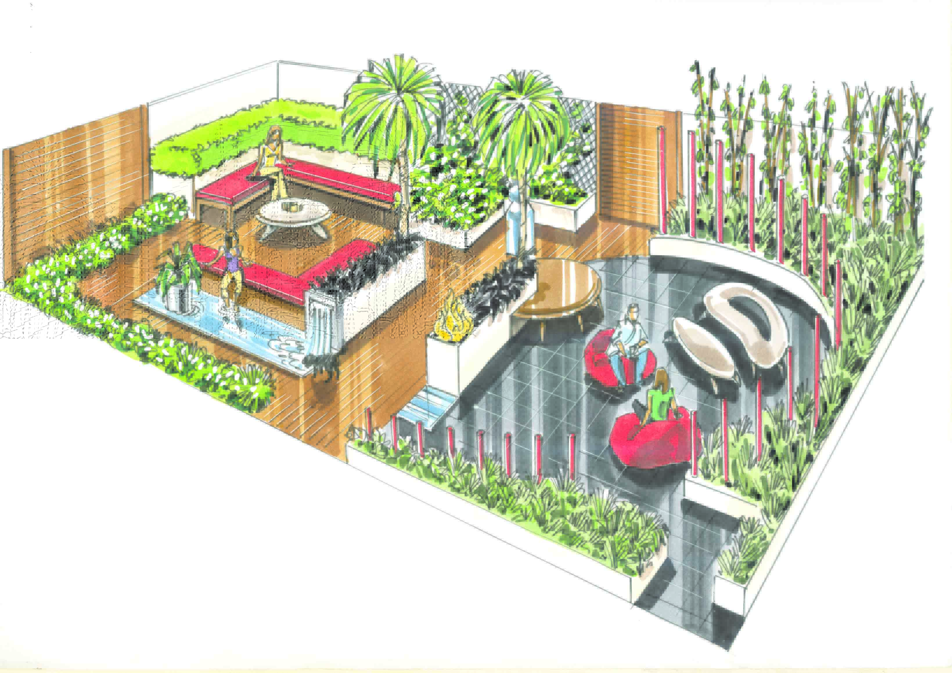 Garden Drawing Garden Garden Perspective Drawing Is Method That Anyone