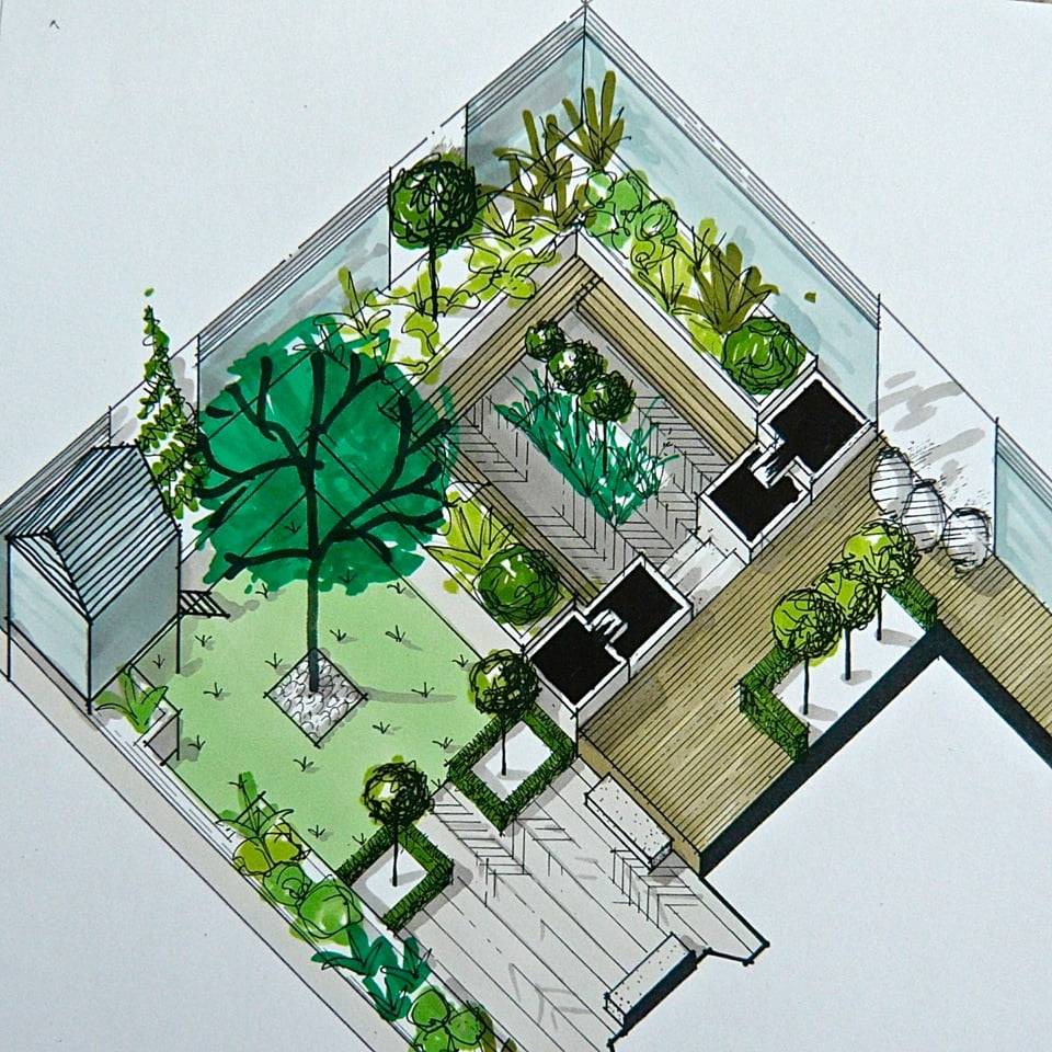 A Small Front Yard Landscape Plan