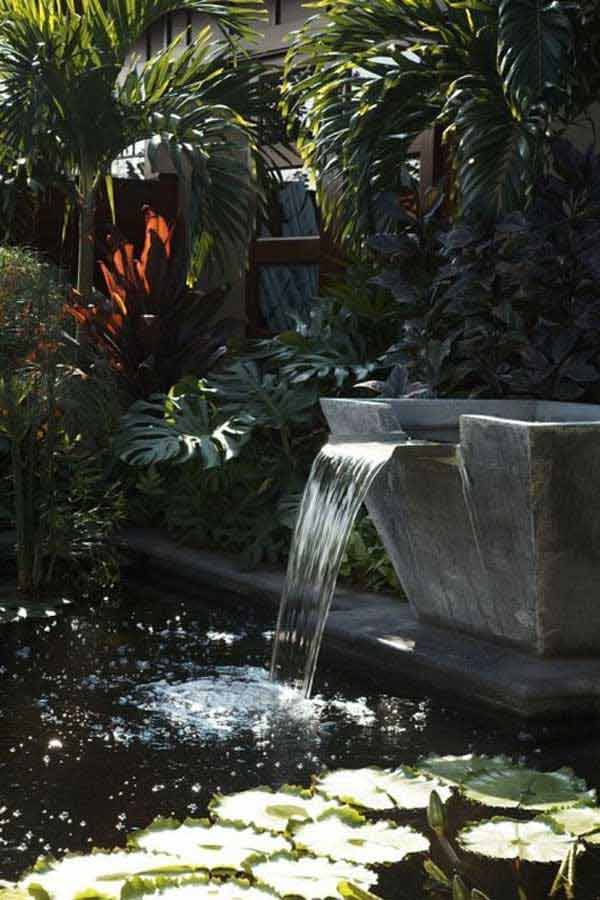 Best Garden Pond Waterfall Design Ideas