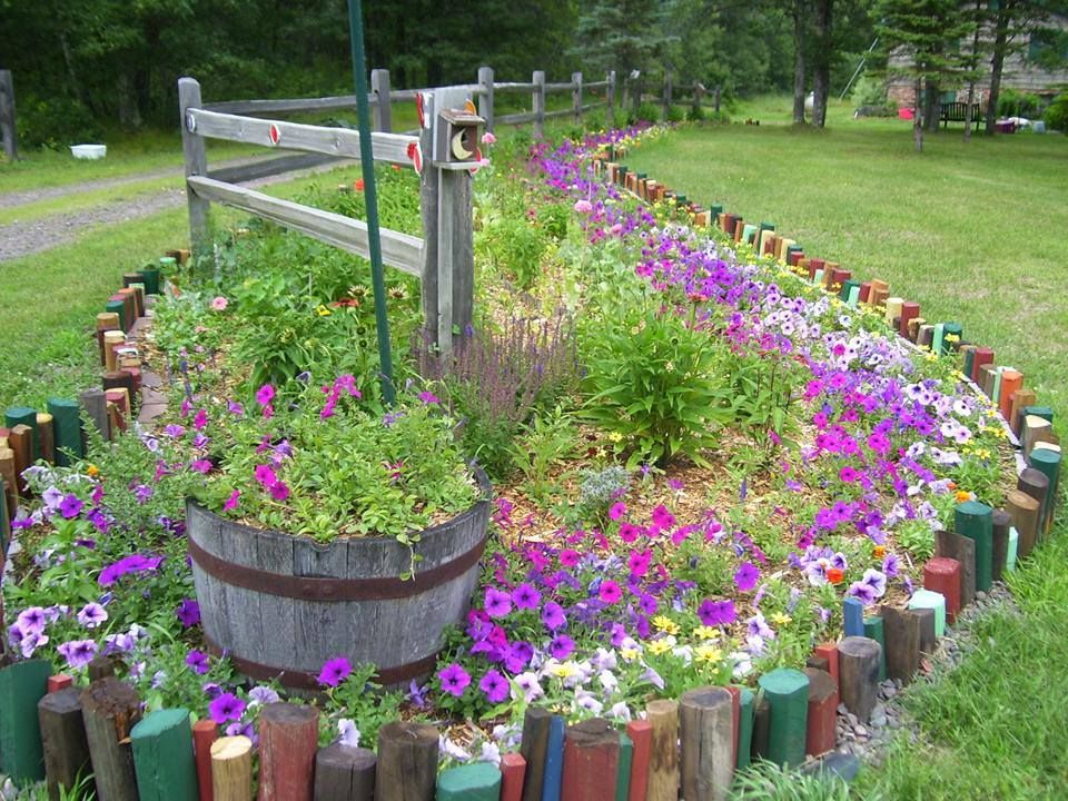 Lovable Cheap Flower Bed Edging Ideas