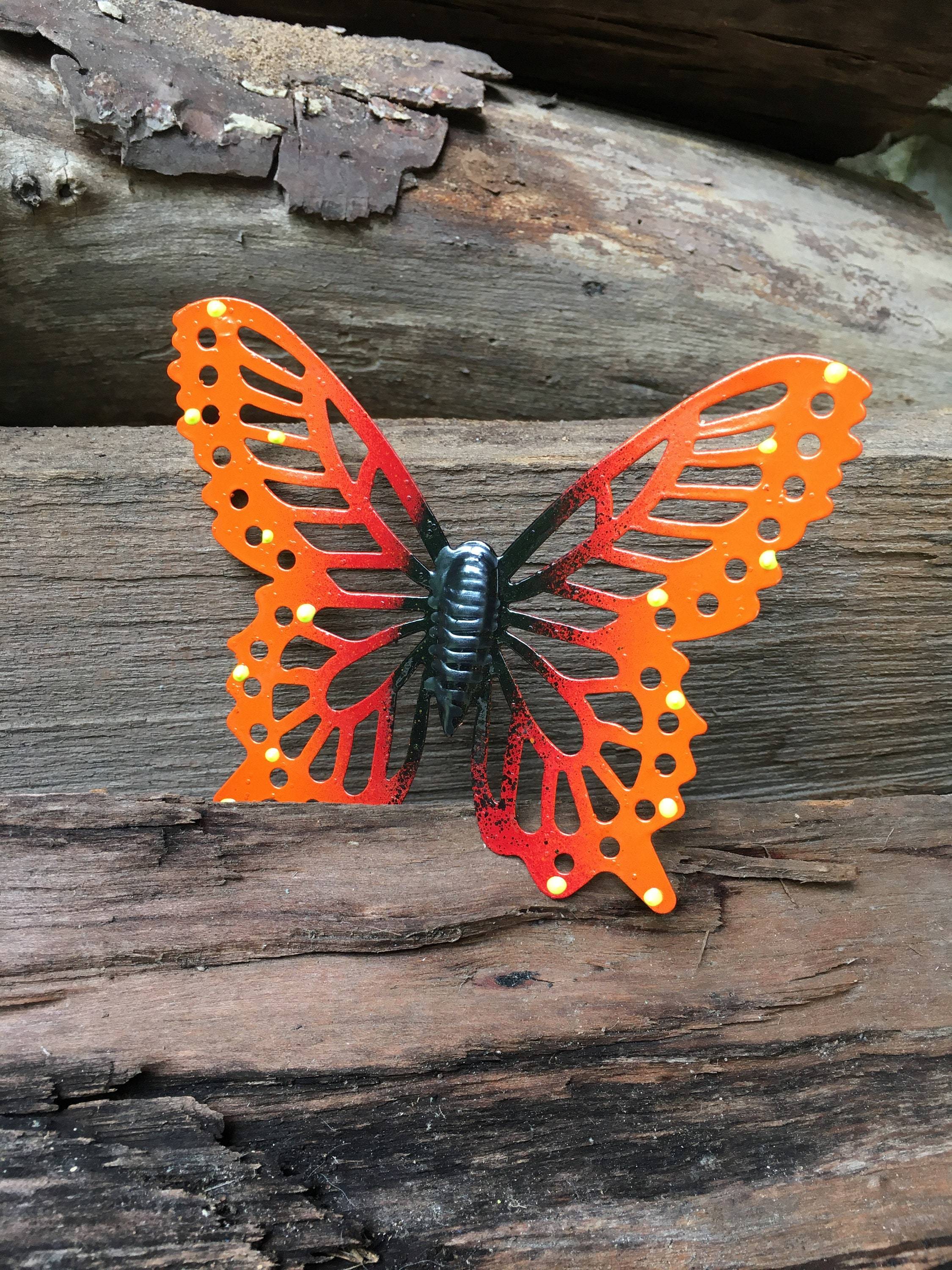 Butterflies Garden Decoration Multi Coloured Metal Outdoor Butterfly Xl