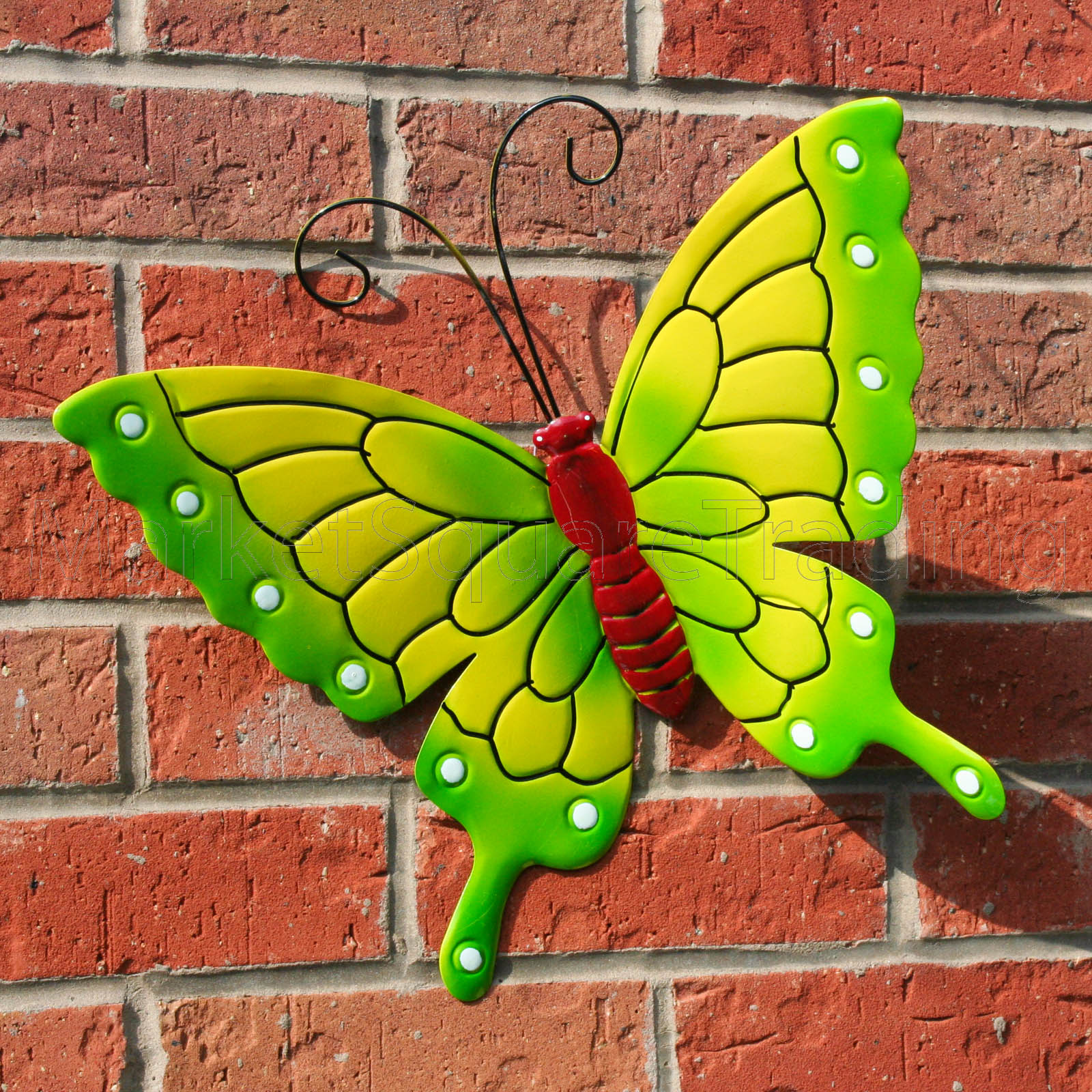 Large Hand Forged Butterfly Garden Stake Metal Garden Art
